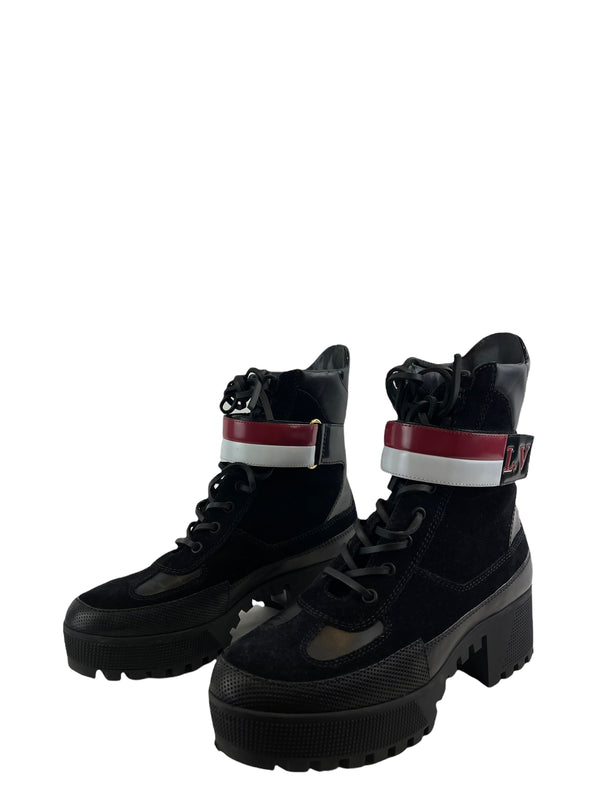 Louis Vuitton Black Suede & Leather Boots - EU 40/ UK 7