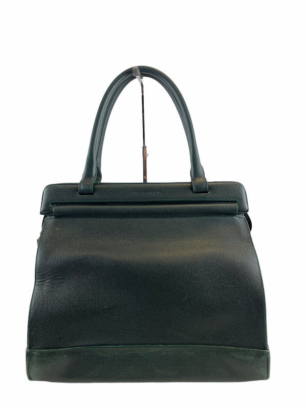Louise Kennedy "The Kennedy" Green Leather Tote