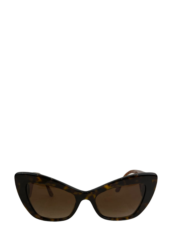 Dolce & Gabbana Tortoise Shell Oversized Sunglasses