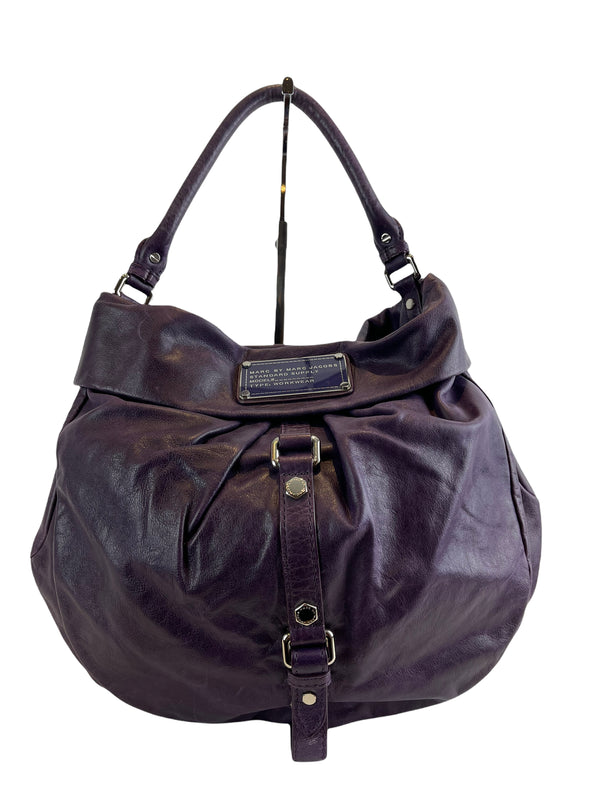 Marc by Marc Jacobs Purple Leather Handbag