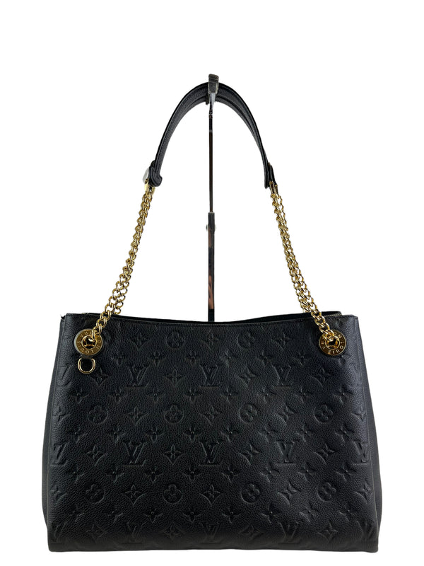 Louis Vuitton Black Empreinte Leather “Surene” Chain Tote