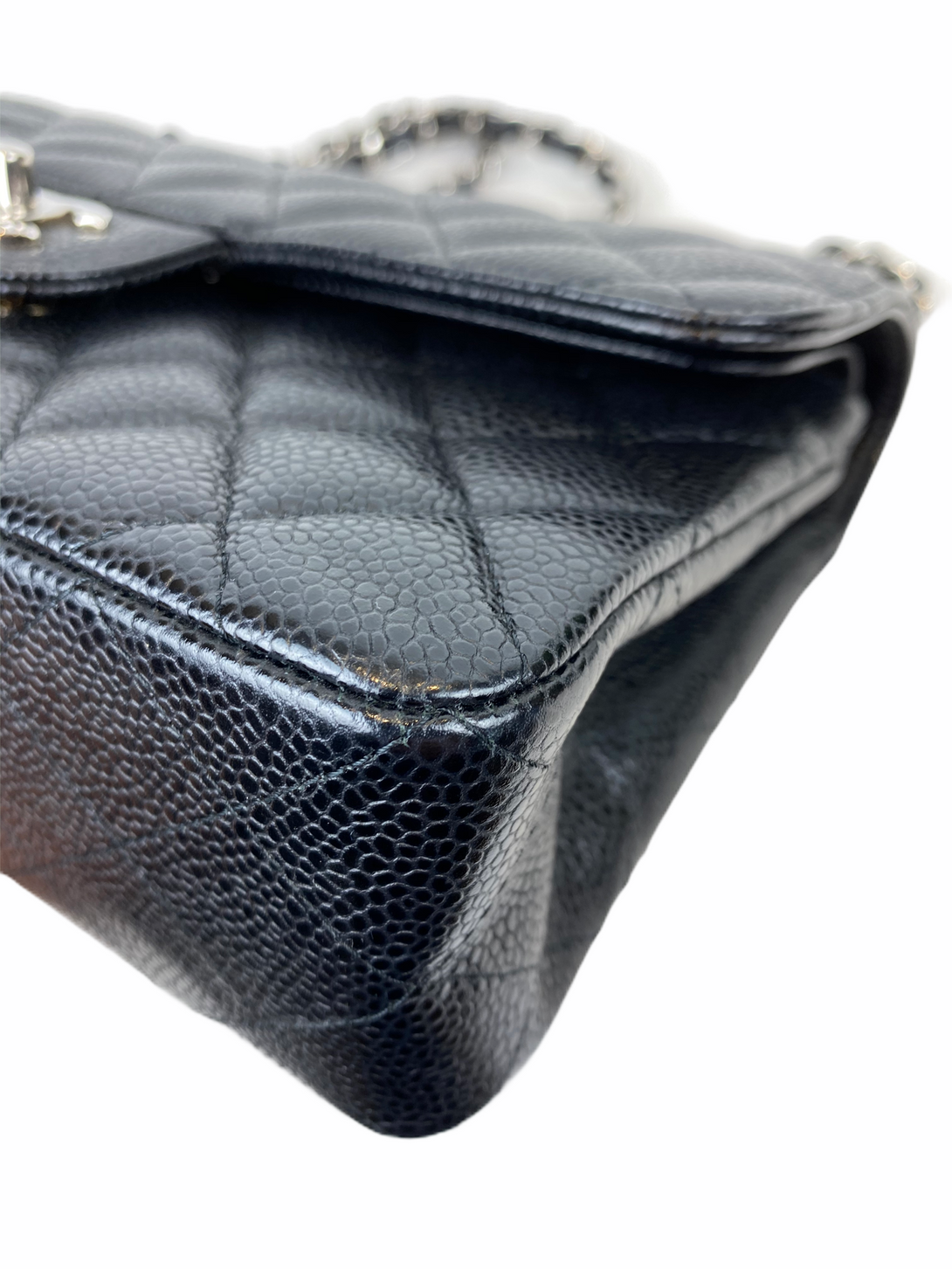 Chanel Small Black Caviar Leather Double Flap - Siopaella Designer Exchange