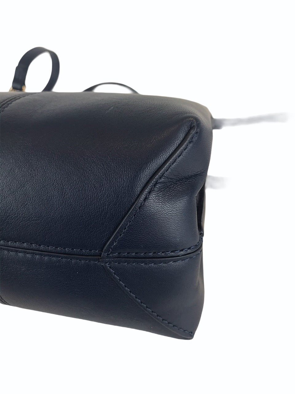 Tory Burch Navy Leather Shoulder Bag - As Seen On Instagram 09/09/2020 - Siopaella Designer Exchange